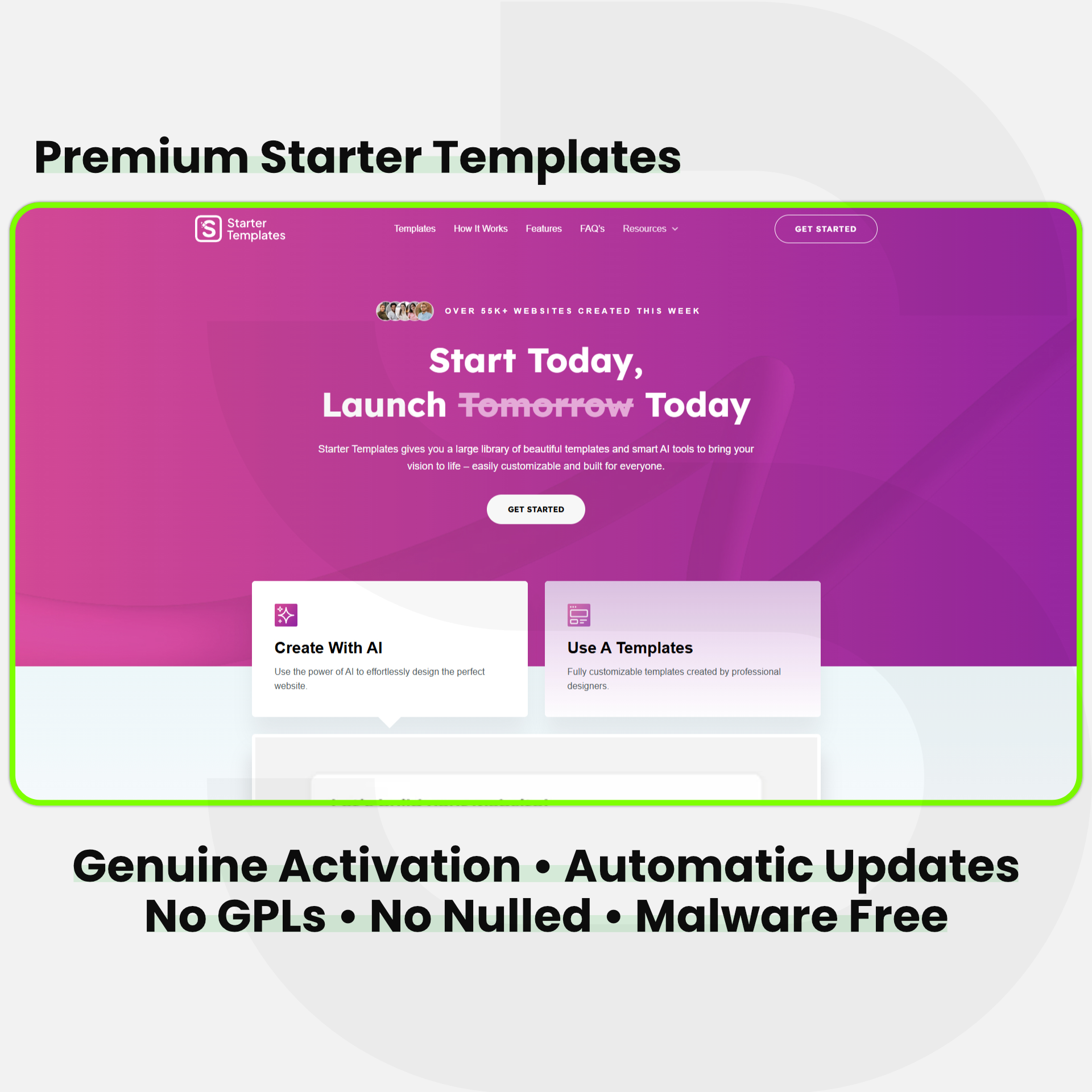 Premium Starter Templates